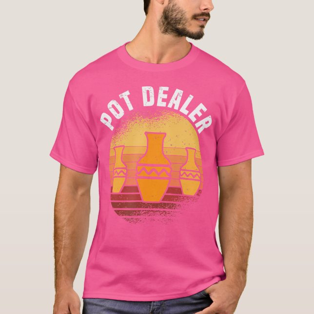 Camiseta Olaria de Cerâmica de Vendedor de Maconha (Frente)