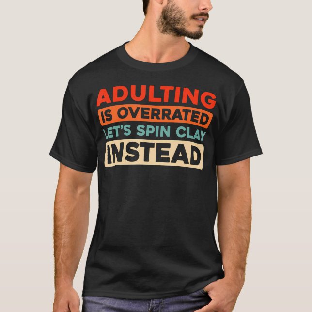 Camiseta Olaria Retro Artesanal Argila - Pote Cerâmico Vint (Frente)