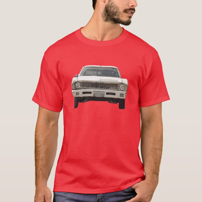 Camiseta old american car chevy nova funny (Frente)