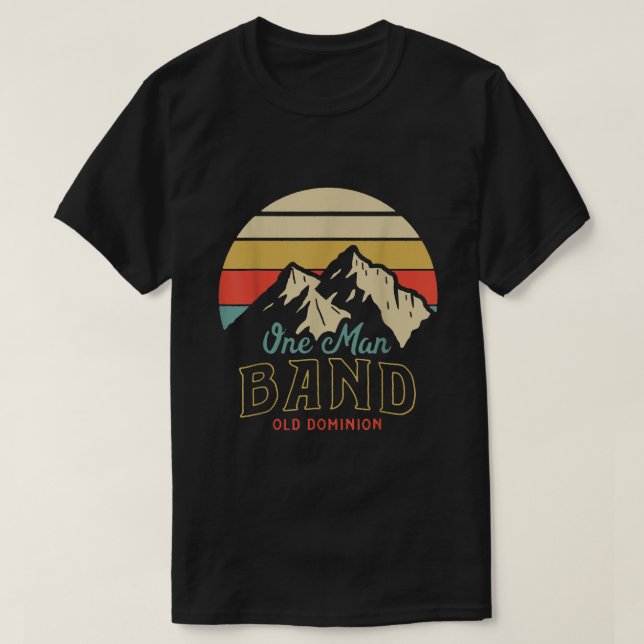 Camiseta Old Dominion One Man Band Mountains  (Frente do Design)