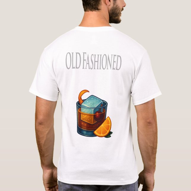 Camiseta Old Fashioned T-Shirt – Classic Whiskey Cocktail (Verso)