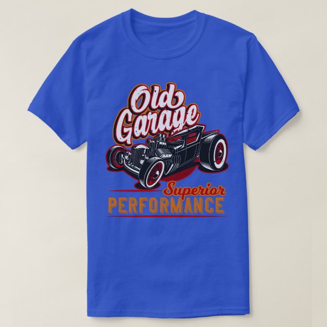 Camiseta Old Garage Hot Rod California (Frente do Design)