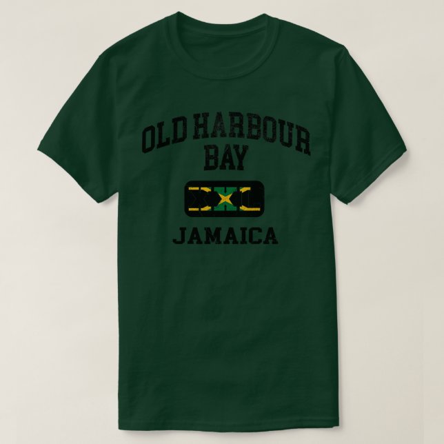 Camiseta Old Habour Bay Jamaica XXL design Athletic (Frente do Design)