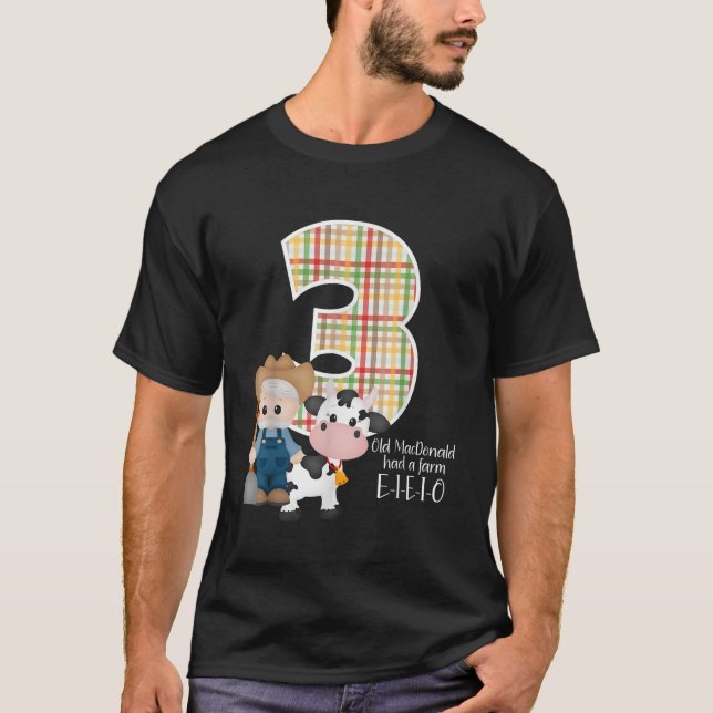 Camiseta Old MacDonald tinha uma Fazenda EIEIO Nursery Song (Frente)