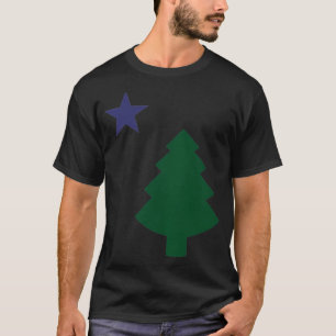 Camiseta Old Maine State Flag 1901 Pine Tree Star