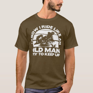 Camiseta Old Man Bike Funny Dirtbike Motocross design