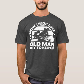 Camiseta Old Man Bike Funny Dirtbike Motocross design