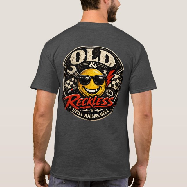 Camiseta Old Man Biker (Verso)
