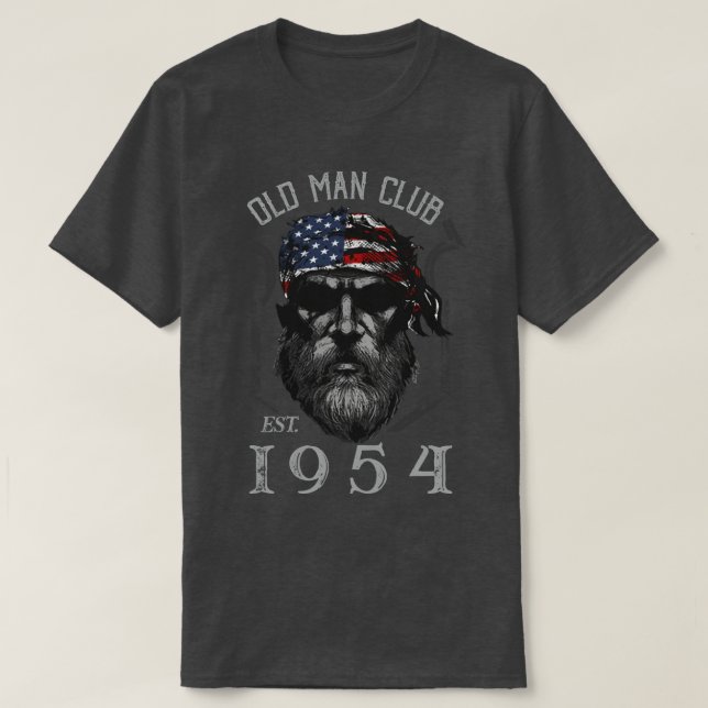 Camiseta Old Man Club EST 1954 (Frente do Design)