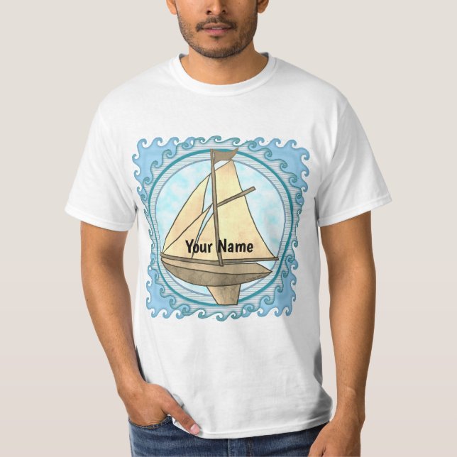 Camiseta Old Sailboat  t-shirt (Frente)