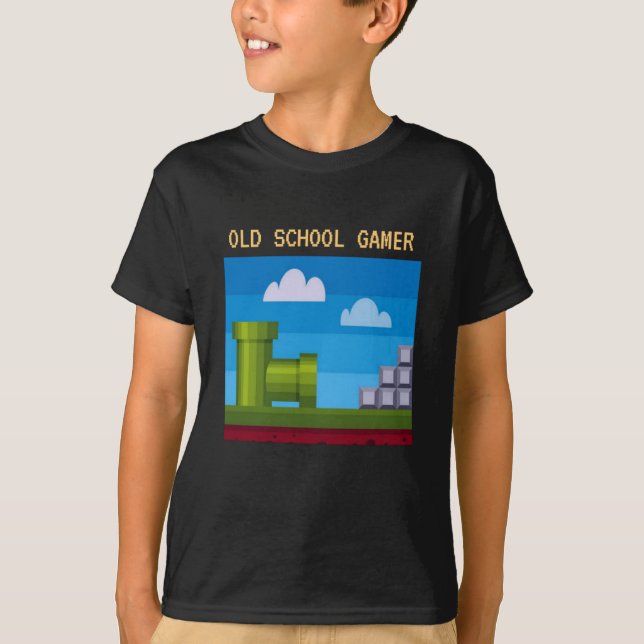 Camiseta Old School Gamer (Frente)
