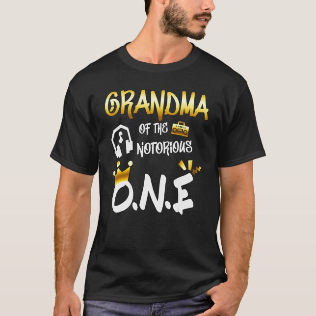 Camiseta Old School  Hip Hop Grandma Of The Notorious One (Frente)