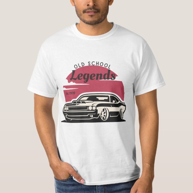 camiseta old school legends 1970  (Frente)