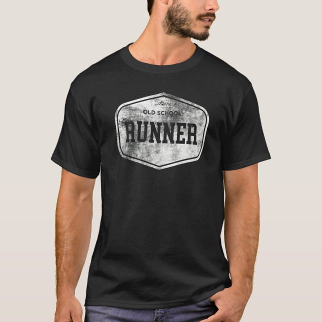 Camiseta Old School Runner Trails Country Running Marathon (Frente)