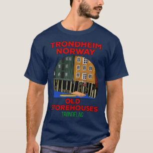 Camiseta Old Storehouses Trondheim Norway