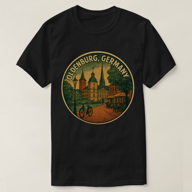 Camiseta Oldenburg Germany City Art (Frente do Design)
