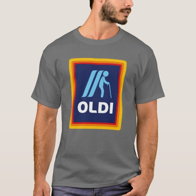 Camiseta Oldi design funny birthday gift boy (Frente)
