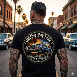 Camiseta Oldies por vida Califas Stilo estampa traseira
