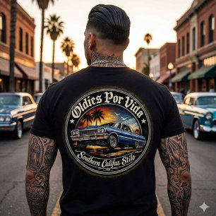 Camiseta Oldies por vida Califas Stilo estampa traseira