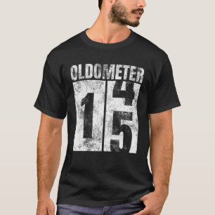 Camiseta Oldometer 14-15 anos Mulher de Velhice Gráfico 15T