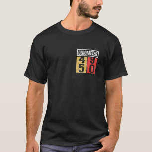 Camiseta Oldometer 45 90 Milestone Milestone Humor Vintage