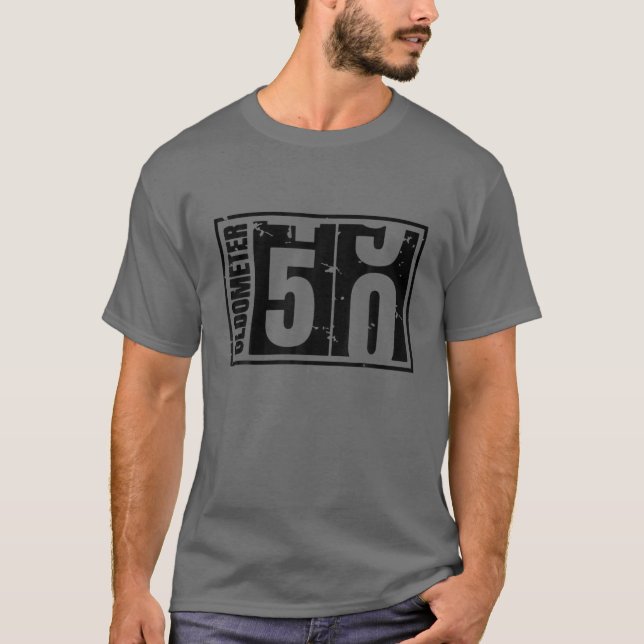Camiseta Oldometer 49-50 50A Homens Presentes De Aniversári (Frente)