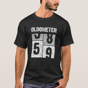 Camiseta Oldometer 59 Anos 59º Nascer De Presente De Anive