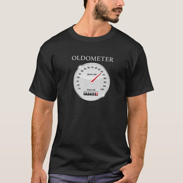 Camiseta Oldometer De 70 Anos Fez Em 1951 70 Bir Engraçado (Frente)