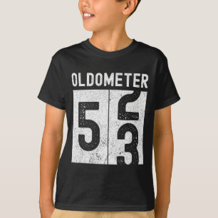 Camiseta Oldômetro Aniversário de 53 anos Engraçado Retro F