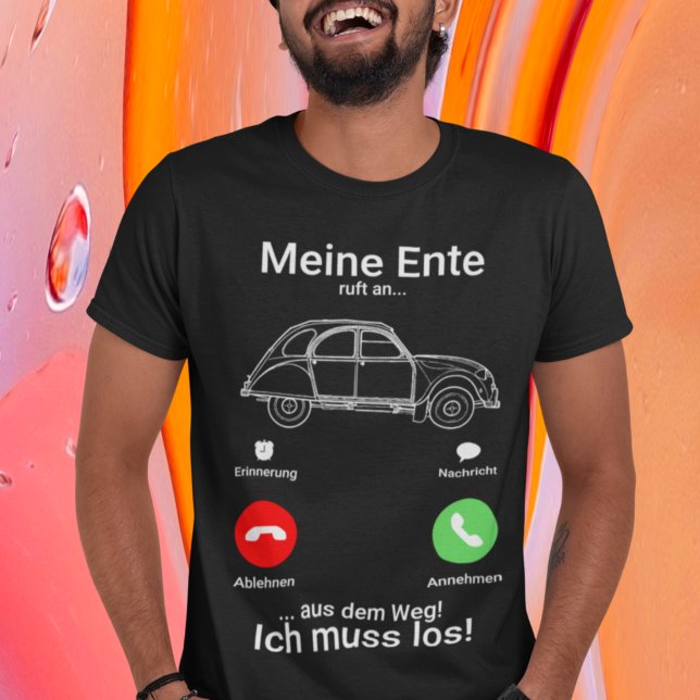 Camiseta Oldtimer 2cv Ente Silhouette Smartphone (Criador carregado)