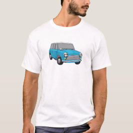 Camiseta Oldtimer Blauer British Mini Cooper
