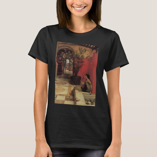 Camiseta Oleander de Alma Tadema, Flores Vintage (Frente)