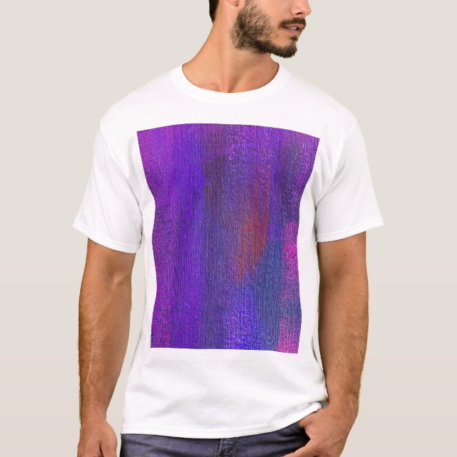 Camiseta Óleo de abstrato: Fundo de Textura Canvas. (Frente)