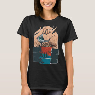 Camiseta Óleo de barril Combustível Gasóleo