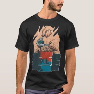 Camiseta Óleo de barril Combustível Gasóleo