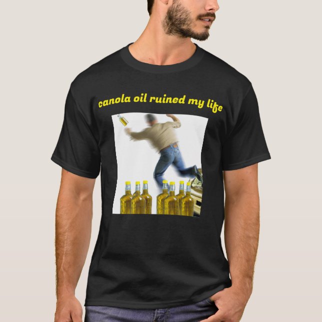 Camiseta óleo de canola arruinou minha vida (Frente)