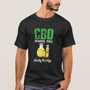 Camiseta Óleo De Cbd Cuto Torna Você Saudável E Não Alto