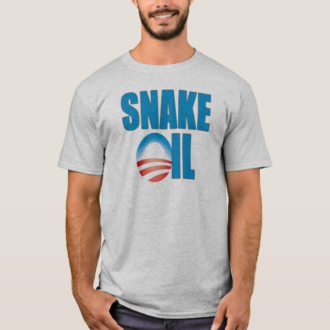 Camiseta Óleo de cobra (Obama) (Frente)