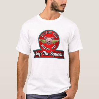 Camiseta Óleo de motor do porco do vôo