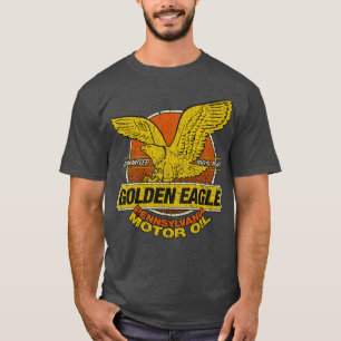 Camiseta Óleo do motor da águia-ouro 1934