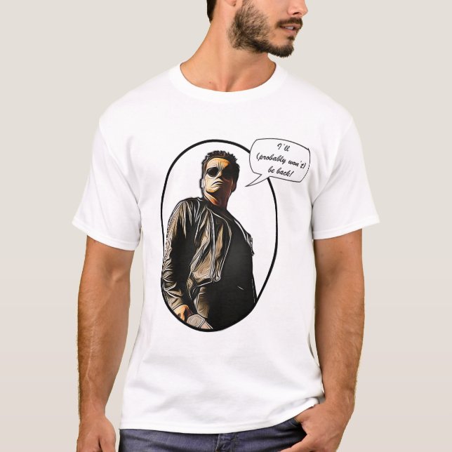 Camiseta Óleo do terminador pintado (Frente)