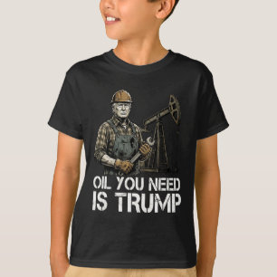 Camiseta Óleo Engraçado Que Você Precisa É Trump Fafo Camis
