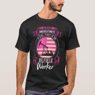 Camiseta Óleo Oilfeili Oilfield Trash Worker Roughneck