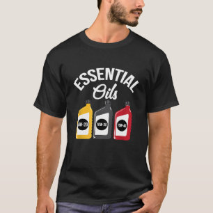 Camiseta Óleos Essenciais Alteração Do Óleo Mecânico Do Car