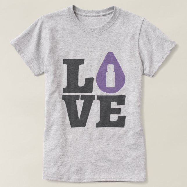 Camiseta Óleos essenciais do AMOR (Frente do Design)