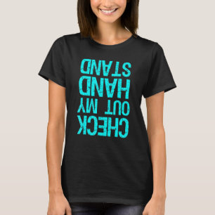 Camiseta Olha A Minha Mão Engraçada Garota De ginástica