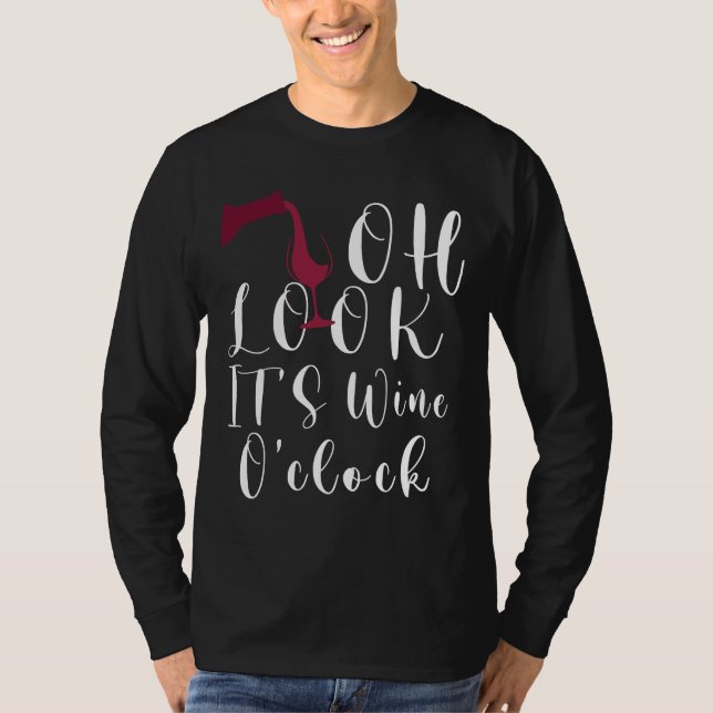 Camiseta Olha, É Vinho, Bebendo De Mulher Para Que... (Frente)