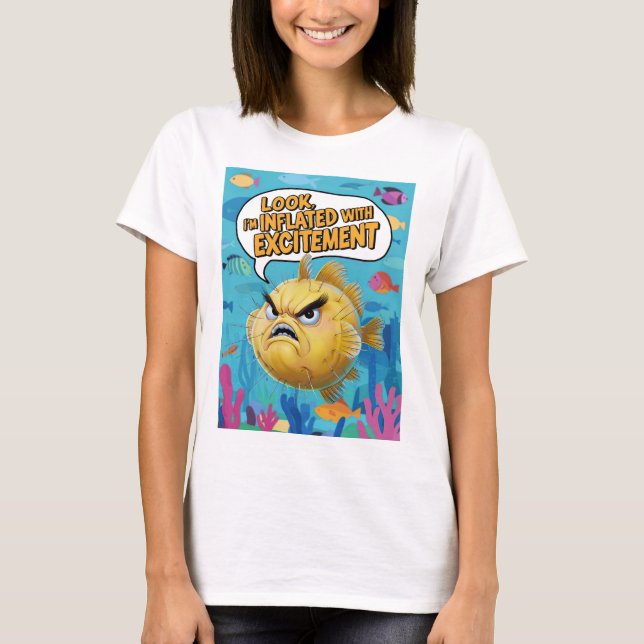 Camiseta Olha Estou Inflado De Excitação (Frente)