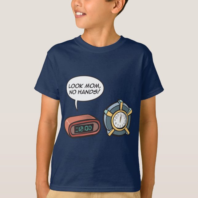 Camiseta Olha Mãe, Sem Mãos! (Frente)