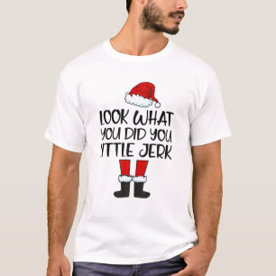 Camiseta Olha O Que Fez, Papais noeis De Natal Idiotas